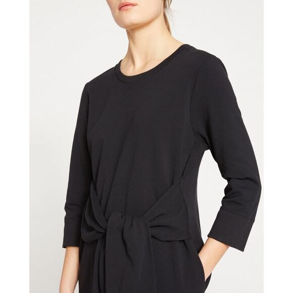 NWT UNIVERSAL STANDARD Classic Light Terry Cloth Tie Sweatshirt Dress - Picture 4 of 15